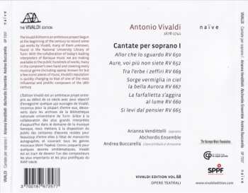CD Antonio Vivaldi: Cantate Per Soprano I