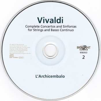 4CD/Box Set Antonio Vivaldi: Complete Concertos And Sinfonias For Strings And Basso Continuo