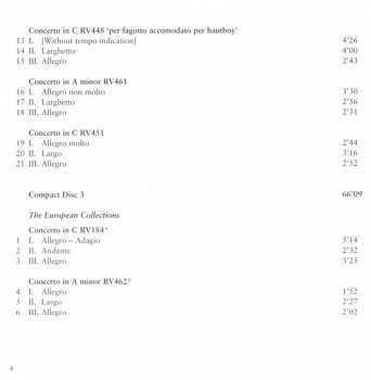 3CD Antonio Vivaldi: Complete Oboe Concertos