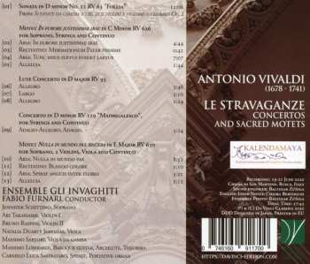 CD Antonio Vivaldi: Le Stravaganze (Concertos And Sacred Motets)