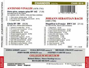 CD Johann Sebastian Bach: Gloria • Ostro Picta / Magnificat