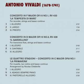 CD Antonio Vivaldi: Le Quattro Stagioni - La Tempesta di Mare - Il Gardellino - La Notte