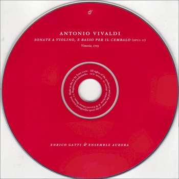 CD Antonio Vivaldi: Sonate A Violino, E Basso Per Il Cembalo (Opus II)
