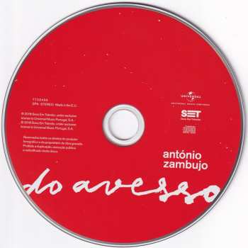 CD António Zambujo: Do Avesso