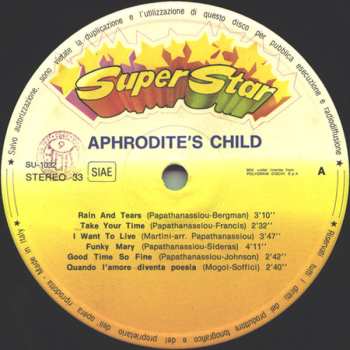 LP Aphrodite's Child: Aphrodite's Child