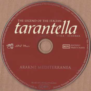CD Arakne Mediterranea: The Legend Of The Italian Tarantella (Taranta · Pizzica · Scherma)