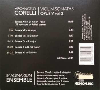 CD Arcangelo Corelli: Violin Sonatas Opus V (Vol 2)