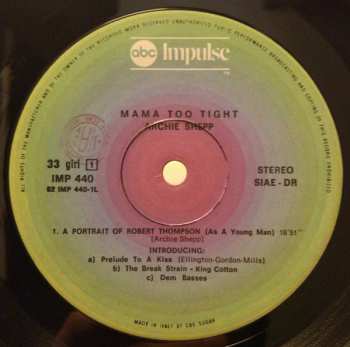 LP Archie Shepp: Mama Too Tight