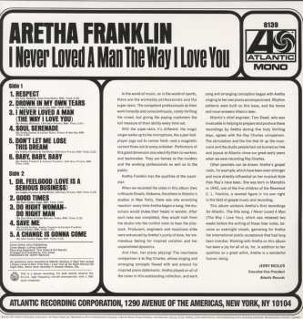 LP Aretha Franklin: I Never Loved A Man The Way I Love You