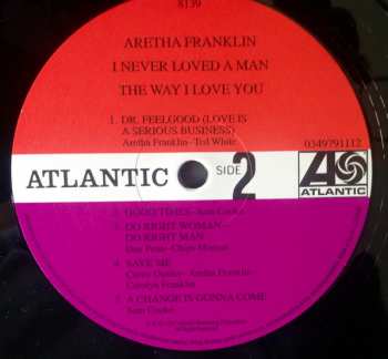 LP Aretha Franklin: I Never Loved A Man The Way I Love You