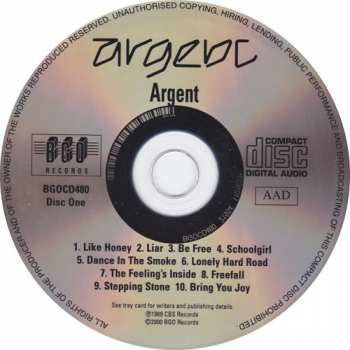 2CD Argent: Argent / Ring Of Hands