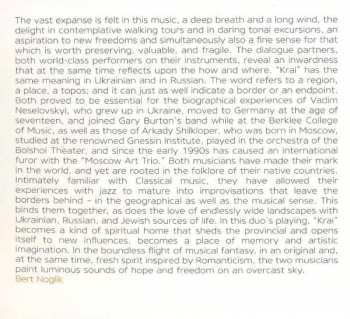 CD Arkady Shilkloper: Krai = Край