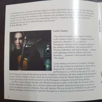 CD Carlos Damas: Violin Concerto - Violin Sonata
