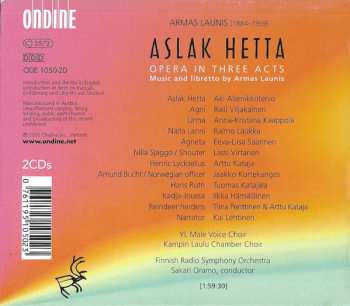 2CD/Box Set Sakari Oramo: Aslak Hetta, Opera In Three Acts