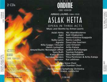 2CD/Box Set Sakari Oramo: Aslak Hetta, Opera In Three Acts