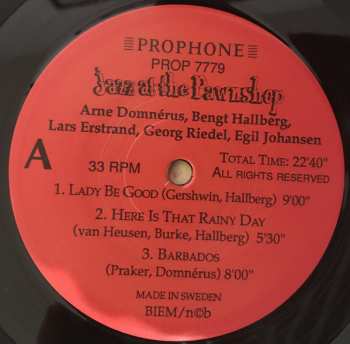 2LP Arne Domnérus: Jazz At The Pawnshop