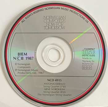 CD Arne Nordheim: String Quartets