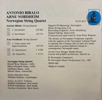 CD Arne Nordheim: String Quartets