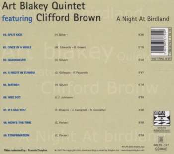 CD Art Blakey Quintet: A Night At Birdland