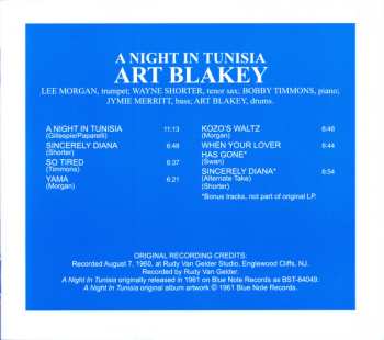 CD Art Blakey & The Jazz Messengers: A Night In Tunisia
