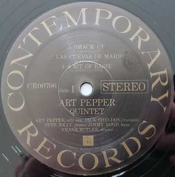 LP Art Pepper Quintet: Smack Up