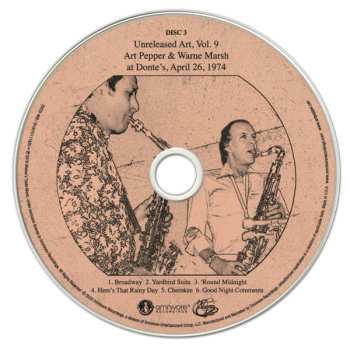 3CD Art Pepper: Unreleased Art: Volume 9 - At Donte’s, April 26, 1974