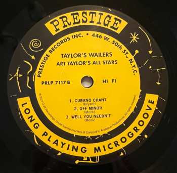 LP Art Taylor: Taylor's Wailers LTD