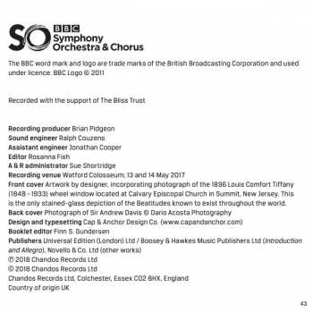 SACD Andrew Davis: The Beatitudes; Introduction And Allegro; God Save The Queen