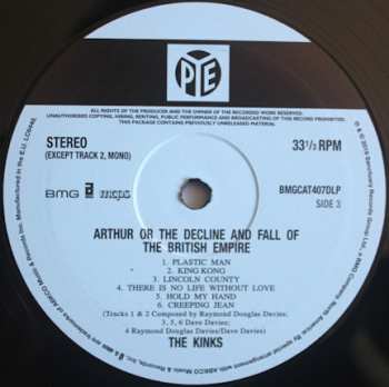 2LP The Kinks: Arthur Or The Decline And Fall Of The British Empire