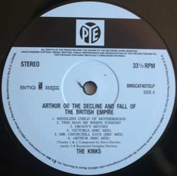 2LP The Kinks: Arthur Or The Decline And Fall Of The British Empire