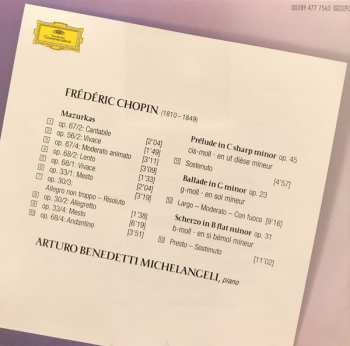 CD Frédéric Chopin: 10 Mazurkas · Prélude Op. 45 · Ballade Op.23 · Scherzo Op. 31