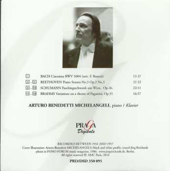 SACD Johann Sebastian Bach: Ciaccona BWV 1004 / Piano Sonata No.3, Op.2 No.3 / Faschingsschwank Aus Wien, Op.26 / Variations On A Theme Of Paganini, Op.35 LTD