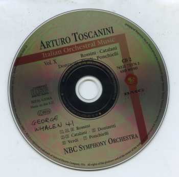 2CD Arturo Toscanini: Vol. 10: Italian Orchestral Music