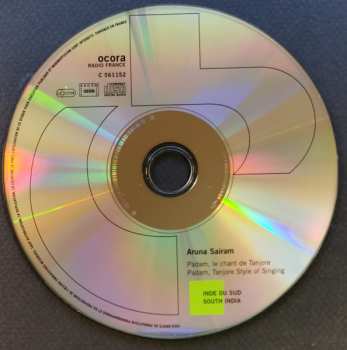 CD Aruna Sairam: Inde Du Sud: Padam, Le Chant De Tanjore = South India: Padam, Tanjore Style Of Singing