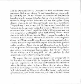 CD Arvo Pärt: Alina