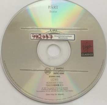 2CD Arvo Pärt: Choral & Instrumental Works