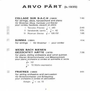 CD Arvo Pärt: Collage