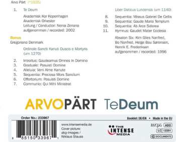 CD Arvo Pärt: Te Deum