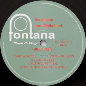 2LP Miles Davis: Ascenseur Pour L'Échafaud (Lift To The Scaffold) DLX