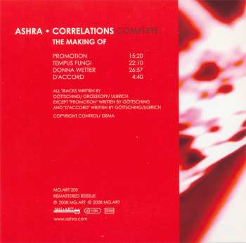 5CD/Box Set Ashra: Correlations Complete