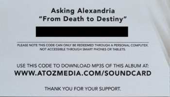 2LP Asking Alexandria: From Death To Destiny CLR