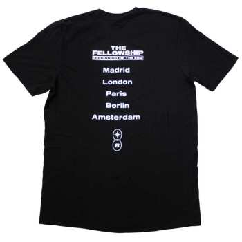 Merch Ateez: Ateez Unisex T-shirt: Fellowship Tour Euro Logo (back Print & Ex-tour) (small) S