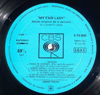 LP Audrey Hepburn: My Fair Lady Soundtrack 