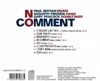 CD Augusto Pirodda: No Comment