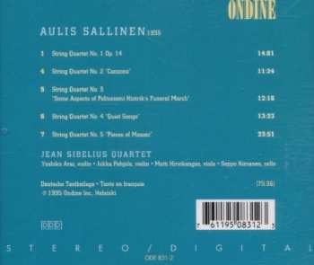 CD Aulis Sallinen: String Quartets 1 - 5