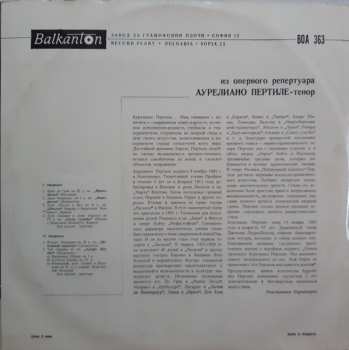 LP Aureliano Pertile: Из Оперного Репертуара Аурелиано Пертиле - тенор