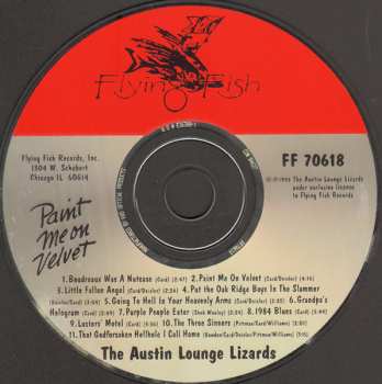 CD Austin Lounge Lizards: Paint Me On Velvet
