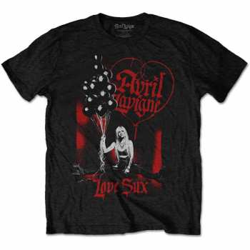 Merch Avril Lavigne: Tričko Love Sux Balloons