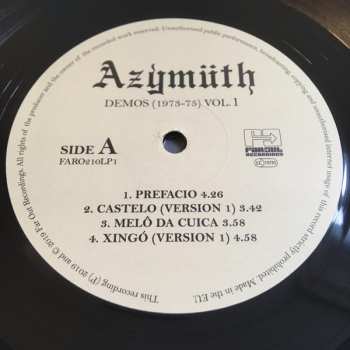 LP Azymuth: Demos (1973-75) Vol. 1