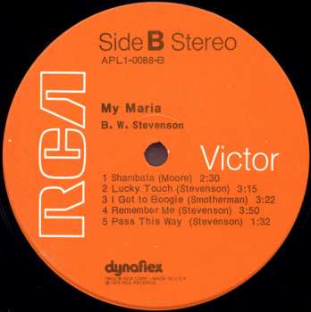 LP B.W. Stevenson: My Maria